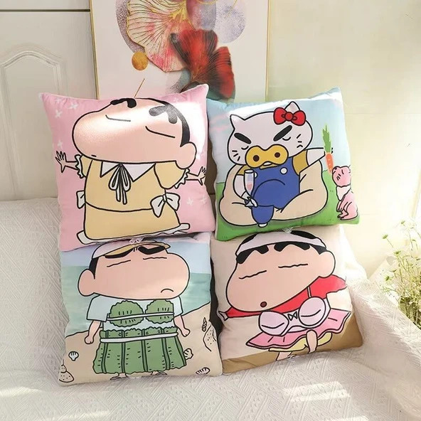 Crayon Shin-chan Bahar Serisi Klima Yorganı 2'si 1 Arada - Resim 4, 39x39cm - Resim 12