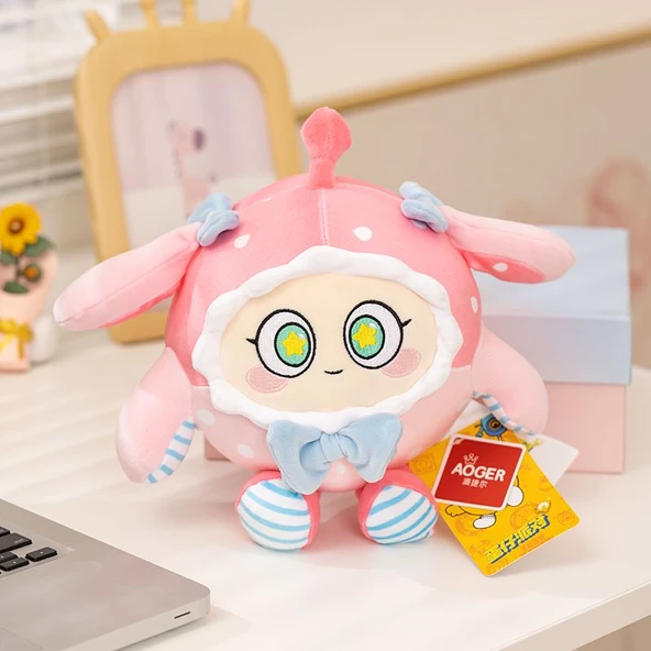 Yumurta Parti Serisi Çilek Lop Tavşan Peluş Oyuncak - 23cm
