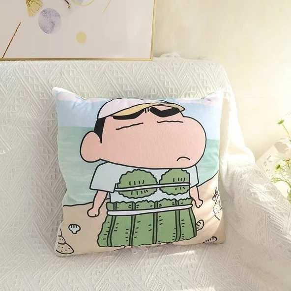 Crayon Shin-chan Bahar Serisi Klima Yorganı 2'si 1 Arada - Resim 4, 39x39cm - Resim 8