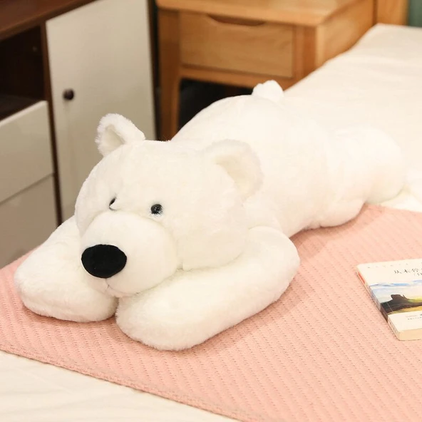 Sevimli Hayvan Peluş Oyuncak - Beyaz Ayı 35cm