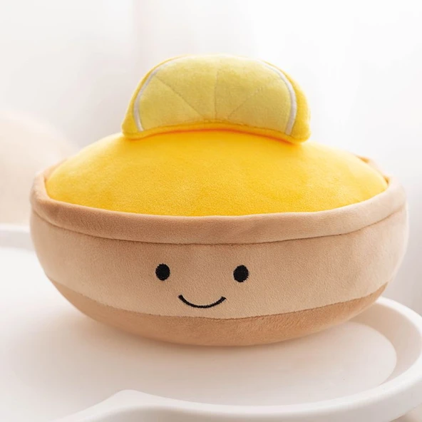 Limonlu Tart Peluş Oyuncak - Limonlu Kek 20cm