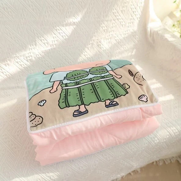 Crayon Shin-chan Bahar Serisi Klima Yorganı 2'si 1 Arada - Resim 4, 39x39cm - Resim 10