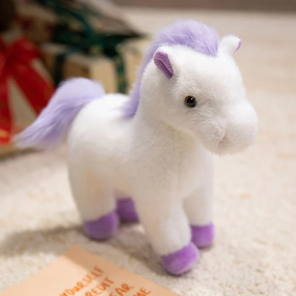 25cm Peluş Pony Oyuncak - Mor