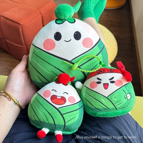 Duan Wu Festivali Zongzi Peluş Oyuncak - Lise Stili 25cm - 7