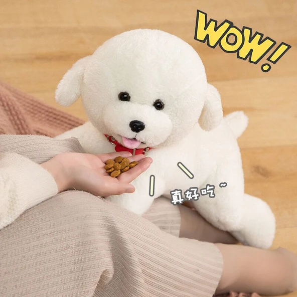 Bichon Frise Peluş Oyuncak - Oturan 22cm - 3