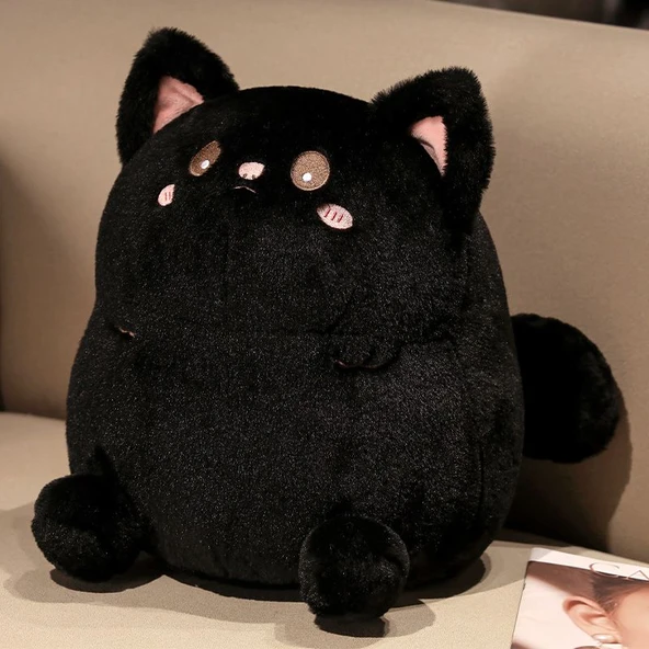 Çizgi Film Mantı Kedi Peluş Oyuncak - Beyaz 20x25cm - 10