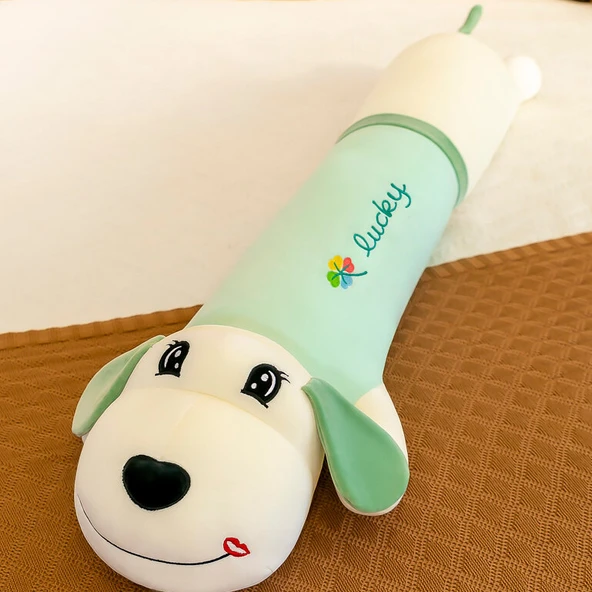 Şanslı Köpek Peluş Yastık - Yeşil, 110cm