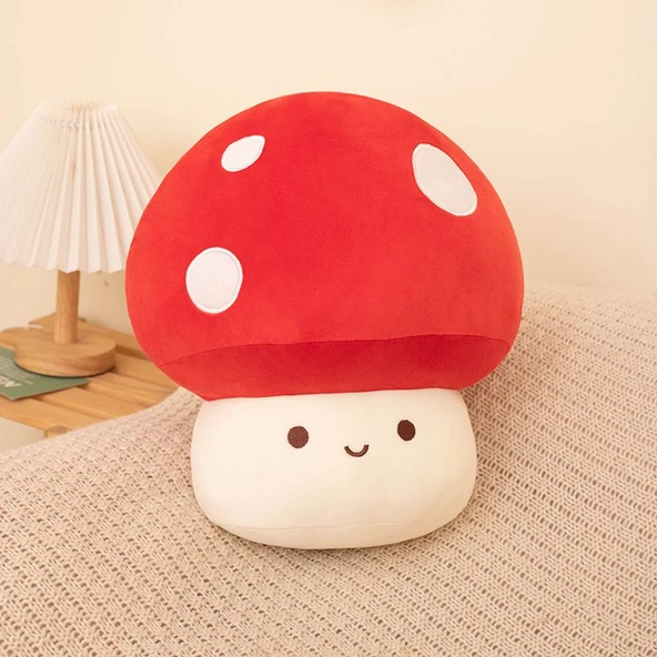 Mantar Peluş Oyuncak - Kırmızı - 10cm