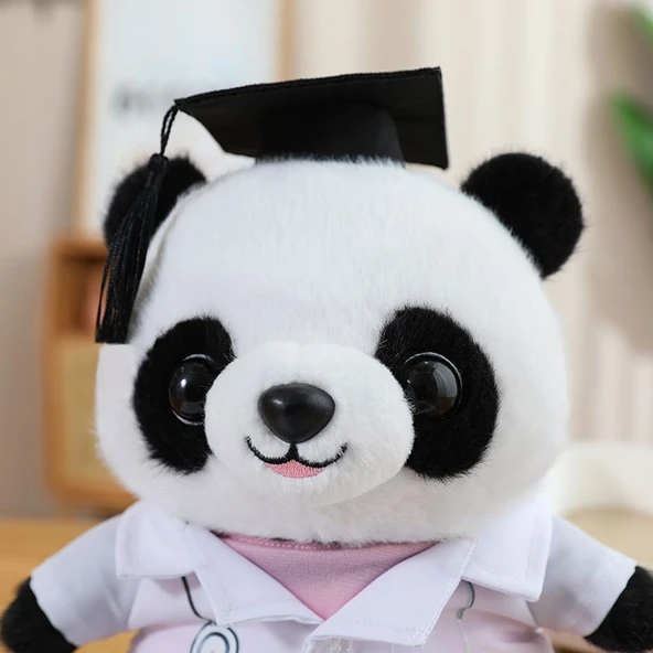 Buketli Peluş Panda Oyuncak - Tek Boyut - 8