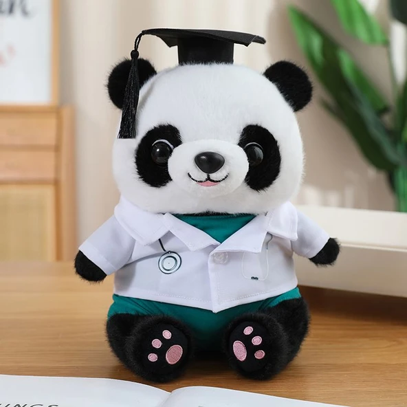 Buketli Peluş Panda Oyuncak - Tek Boyut - 5