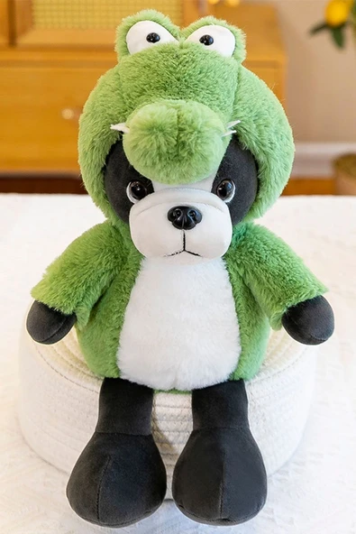 Dönüşen Bulldog Peluş Oyuncak - Timsah - 35cm