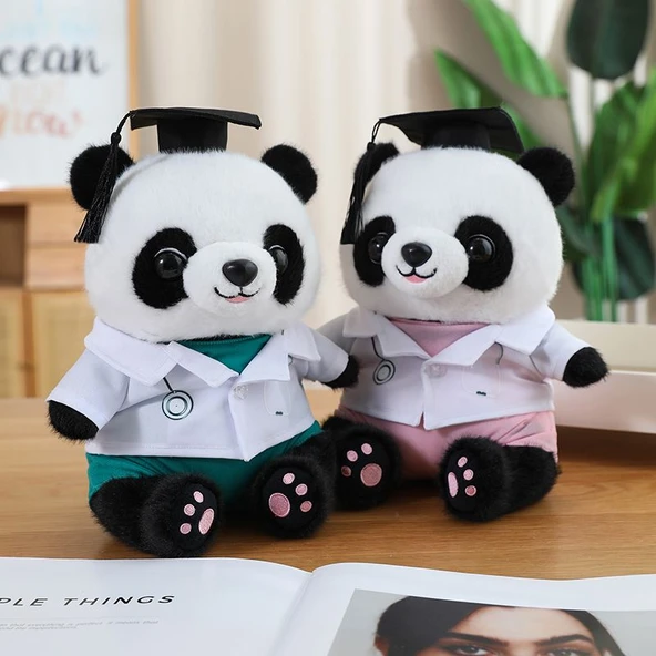 Buketli Peluş Panda Oyuncak - Tek Boyut - 2