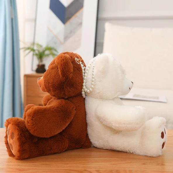 Peluş Oyuncak Ayıcık - Gri, 35cm - 8
