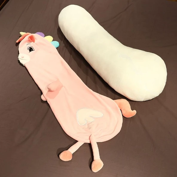 Çizgi Film Peluş Hayvan Yastık - Yeşil - 150cm - 3