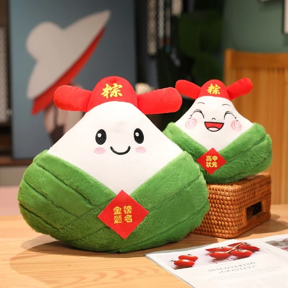 Zongzi Peluş Oyuncak - Öğrenci Desenli - 40x35cm - 9