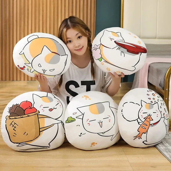 Sepet Kedi Peluş Yastık - 45cm - 9