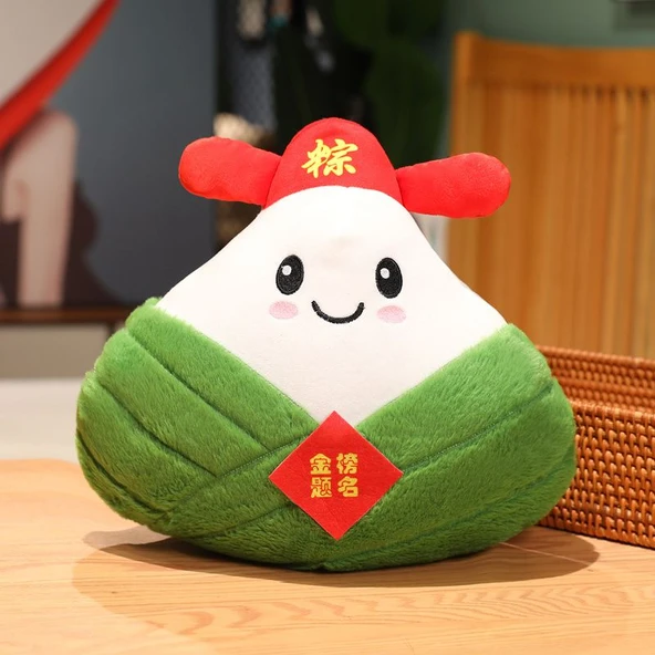 Zongzi Peluş Oyuncak - Öğrenci Desenli - 40x35cm - 4