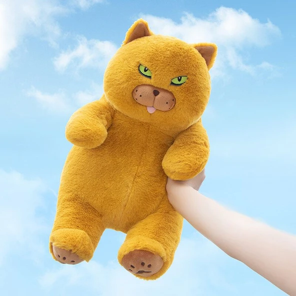 Sarı İngiliz Shorthair Kedi Peluş Oyuncak - 30 cm - 4