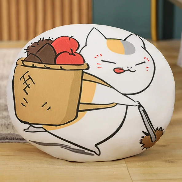 Sepet Kedi Peluş Yastık - 35cm