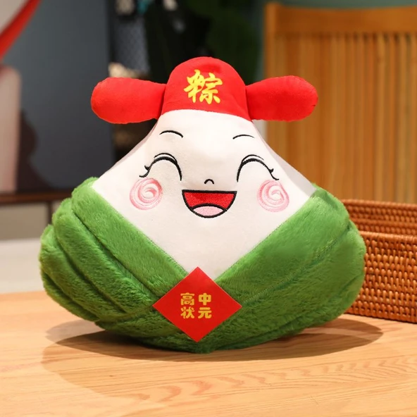 Zongzi Peluş Oyuncak - Öğrenci Desenli - 40x35cm - 2