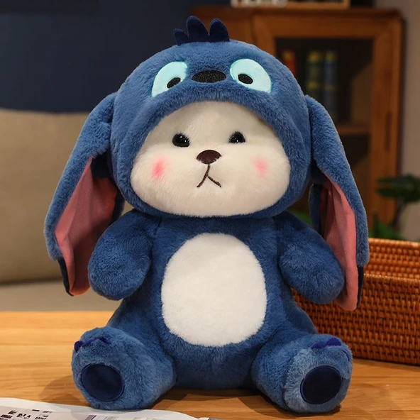 Dönüşen Ayı Peluş Oyuncak - Mavi - 65cm