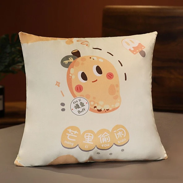 Meyveli Peluş Yastık 45cm - Dört Mevsim Limon - 5