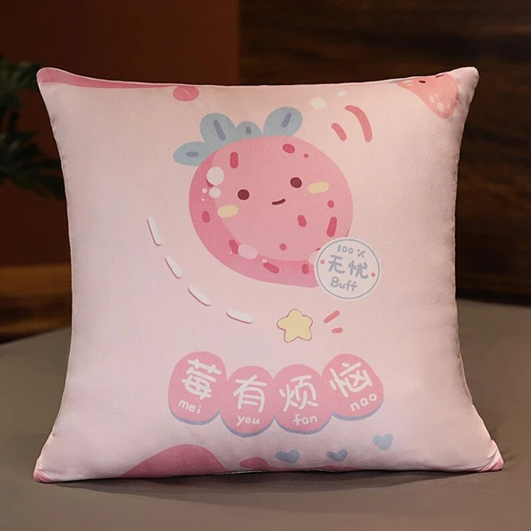 Meyveli Peluş Yastık 45cm - Dört Mevsim Limon - 7