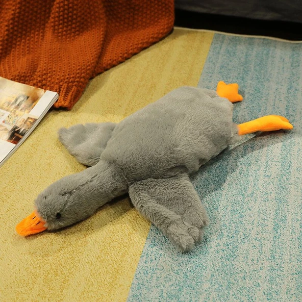 Gri Renkli Peluş Ördek Oyuncak - 190cm