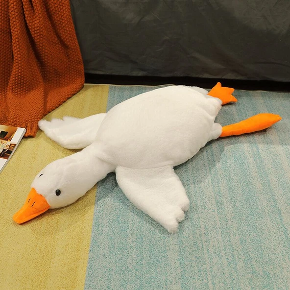 Gri Renkli Peluş Ördek Oyuncak - 90cm - 6