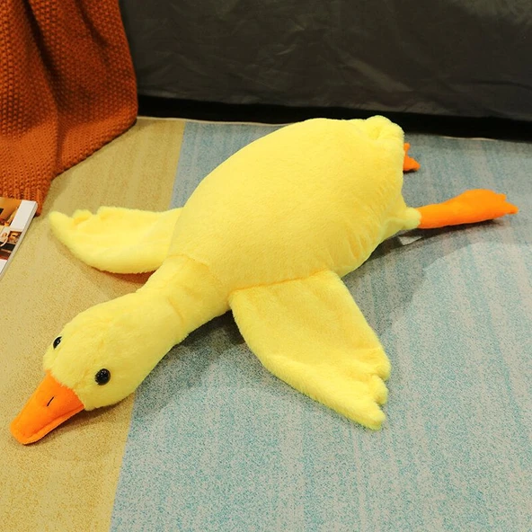 Gri Renkli Peluş Ördek Oyuncak - 90cm - 3