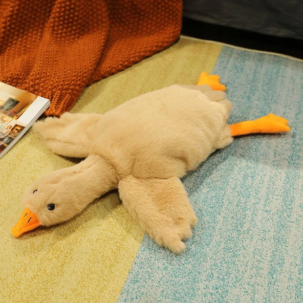 Gri Renkli Peluş Ördek Oyuncak - 90cm - 8
