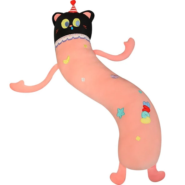 Dopamin Karikatür Buz Fasulye Uzun Yastık Peluş Oyuncak - Yeşil Dinozor 100cm - 12