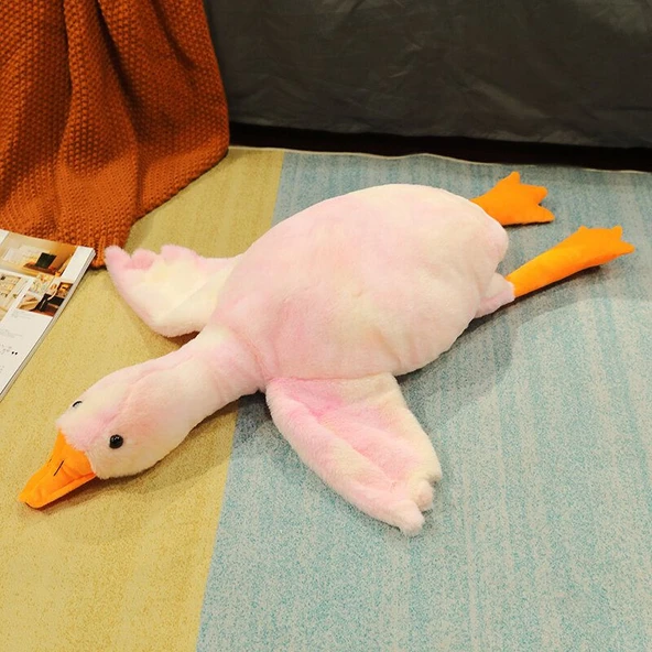 Gri Renkli Peluş Ördek Oyuncak - 90cm - 5