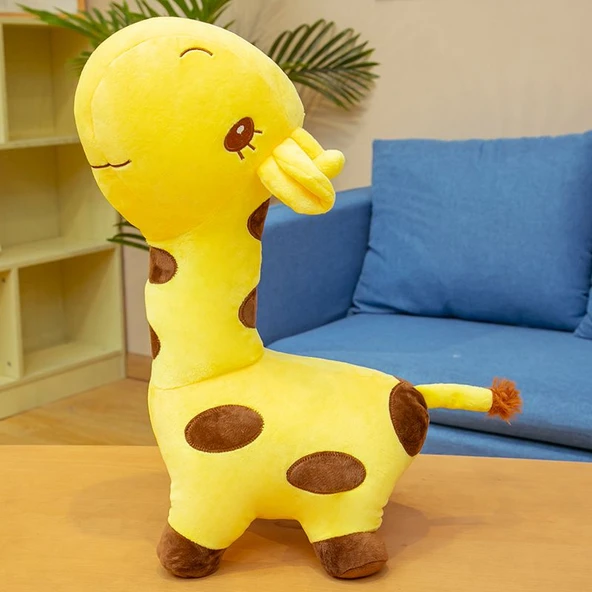 Çerçeveli Zürafa Peluş Oyuncak - Mor, 100cm - 12