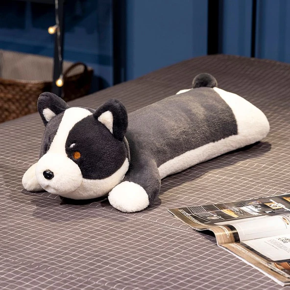 Siyah Husky Peluş Oyuncak - 70cm