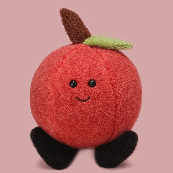 Liçi Peluş Oyuncak - Kırmızı - 35cm - 5