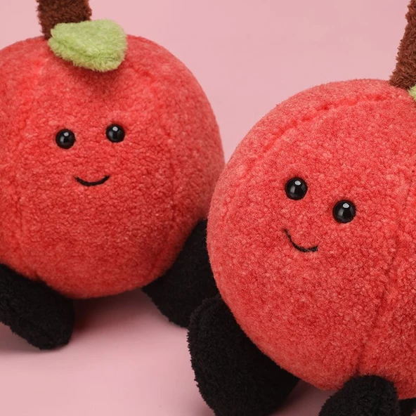 Liçi Peluş Oyuncak - Kırmızı - 35cm - 7