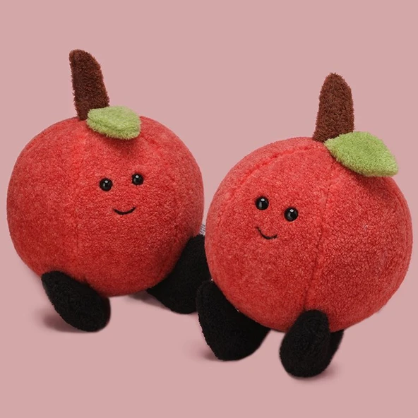 Liçi Peluş Oyuncak - Kırmızı - 35cm - 6