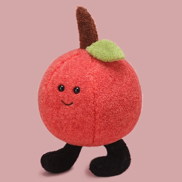 Liçi Peluş Oyuncak - Kırmızı - 35cm - 8