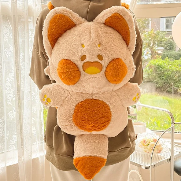 Dudu Miyav Peluş Sırt Çantası - Çikolata 60cm - 11