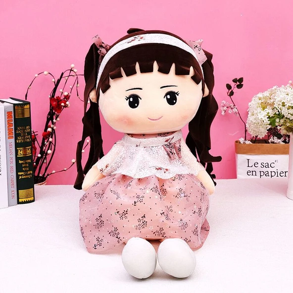 Çift Kuyruklu Rüya Bebek Peluş Oyuncak - Pembe 60cm