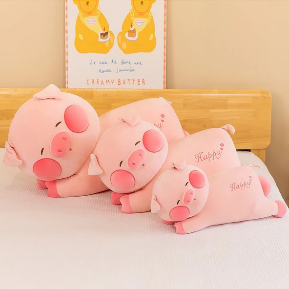 Dudu Domuz Peluş Oyuncak Bebek - 50cm - 7