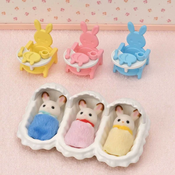 NessiWorld SylvanianFamiliesÜçüzlerBakımSetiRenkli5532