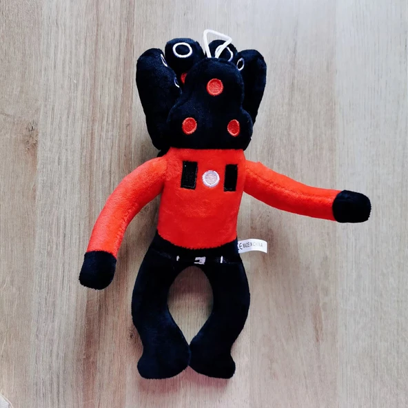 Skibidi Tuvalet Peluş Yastık - Kanatlı TV Adam 25cm - 5