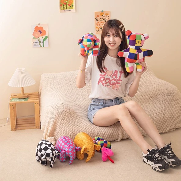 Ekose Seri Peluş Oyuncak - Emma - 30cm - 8