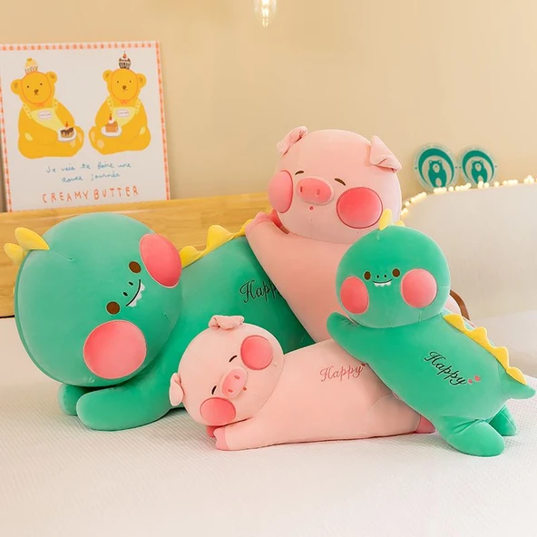 Dudu Domuz Peluş Oyuncak Bebek - 50cm - 6