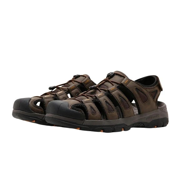 Skechers Tresmen Erkek Kahverengi Sandalet - 3