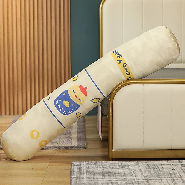 Buz İpek Silindir Peluş Yastık - Ördek - 125cm - 5