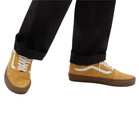 Vans Ua Old Skool Kahverengi Unisex Sneaker - Resim 4