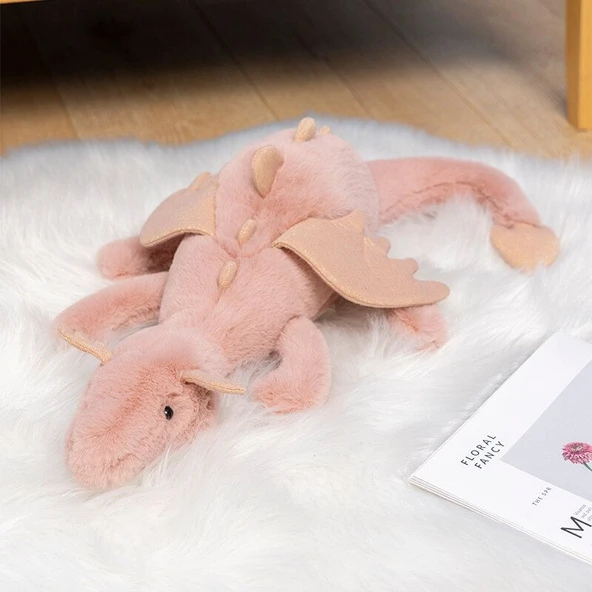 Yeşil Peluş Ejderha Oyuncak - 50cm - 4